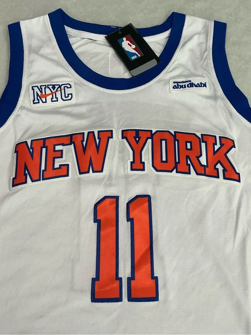 NWT New York Knicks Brunson # 11 Swingman City Edition Nike Jersey Size 50/L